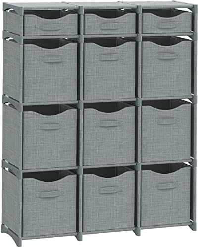 12 Организаторите за шкафове-кубчета и съхранение | Включва в себе си всички клетки за съхранение на Кубчета | Лесно Монтируемый