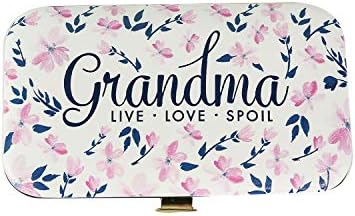 Комплект за маникюр Mary Square Grandma Live Love Spoil Цвете Бяло 4 x 3 от Веганской на кожата